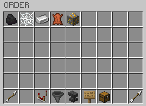 Orders menu